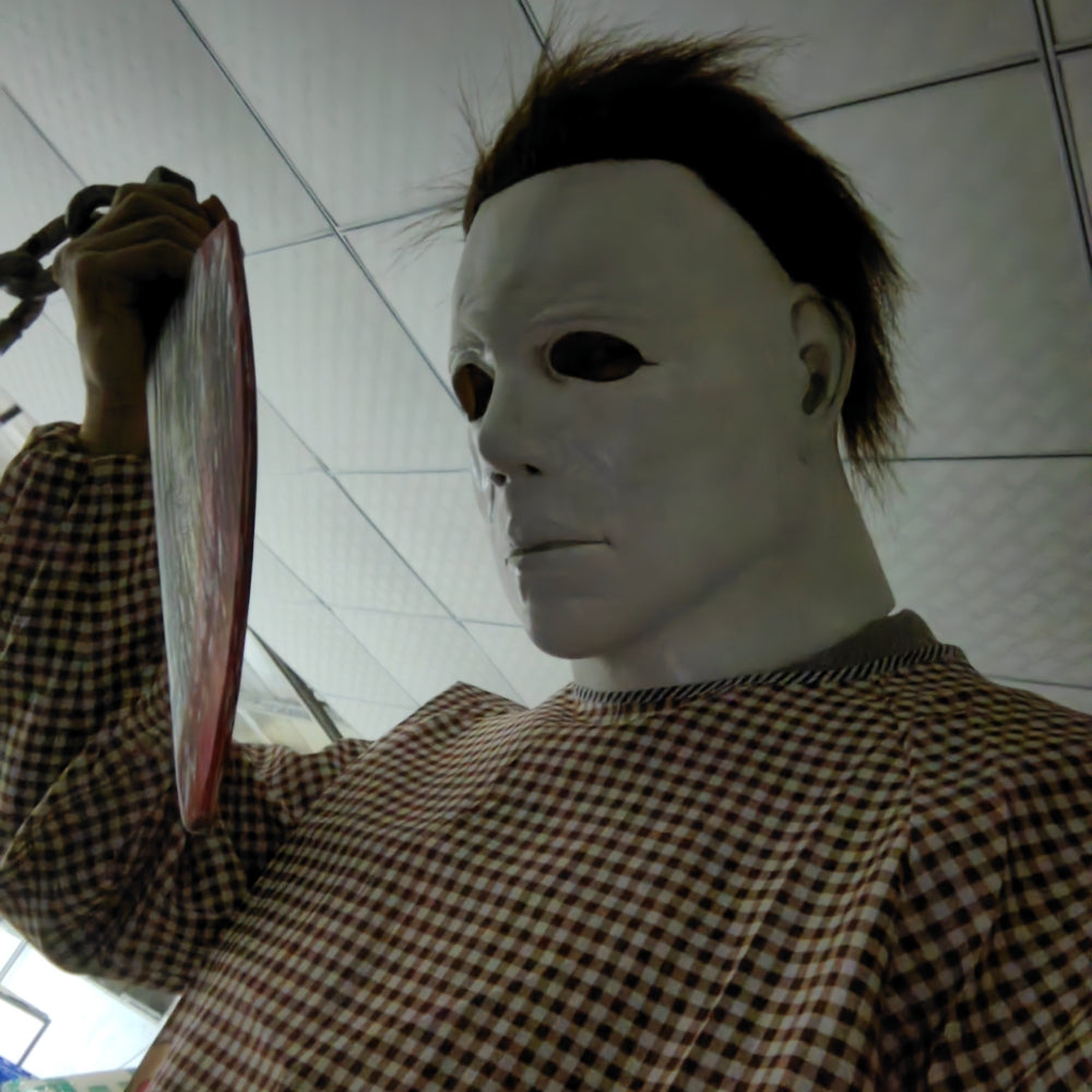 Halloween 1978 Michael Myers Mask White Scary Latex Full Head Masks Costume Horror Movie Face halloween Costume for Men