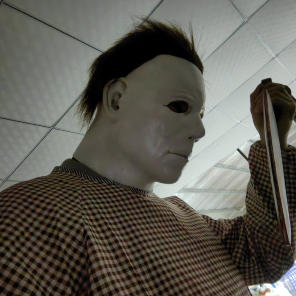 Halloween 1978 Michael Myers Mask White Scary Latex Full Head Masks Costume Horror Movie Face halloween Costume for Men