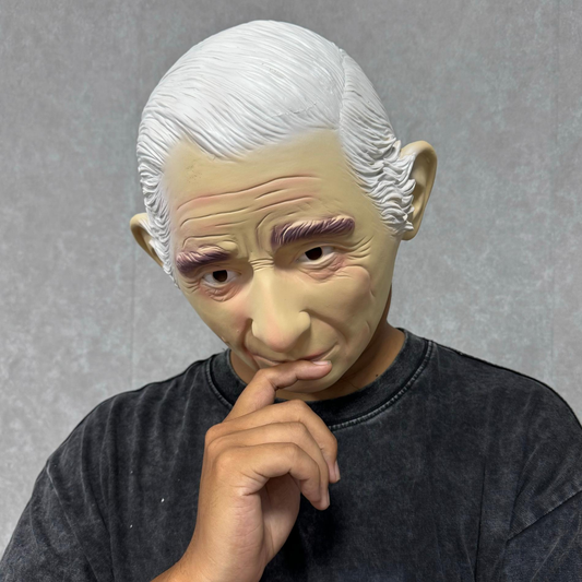 Adult King Charles III Rubber Face Mask Masquerade Party Prince Philip Accessory Human Mask for Fancy Dress