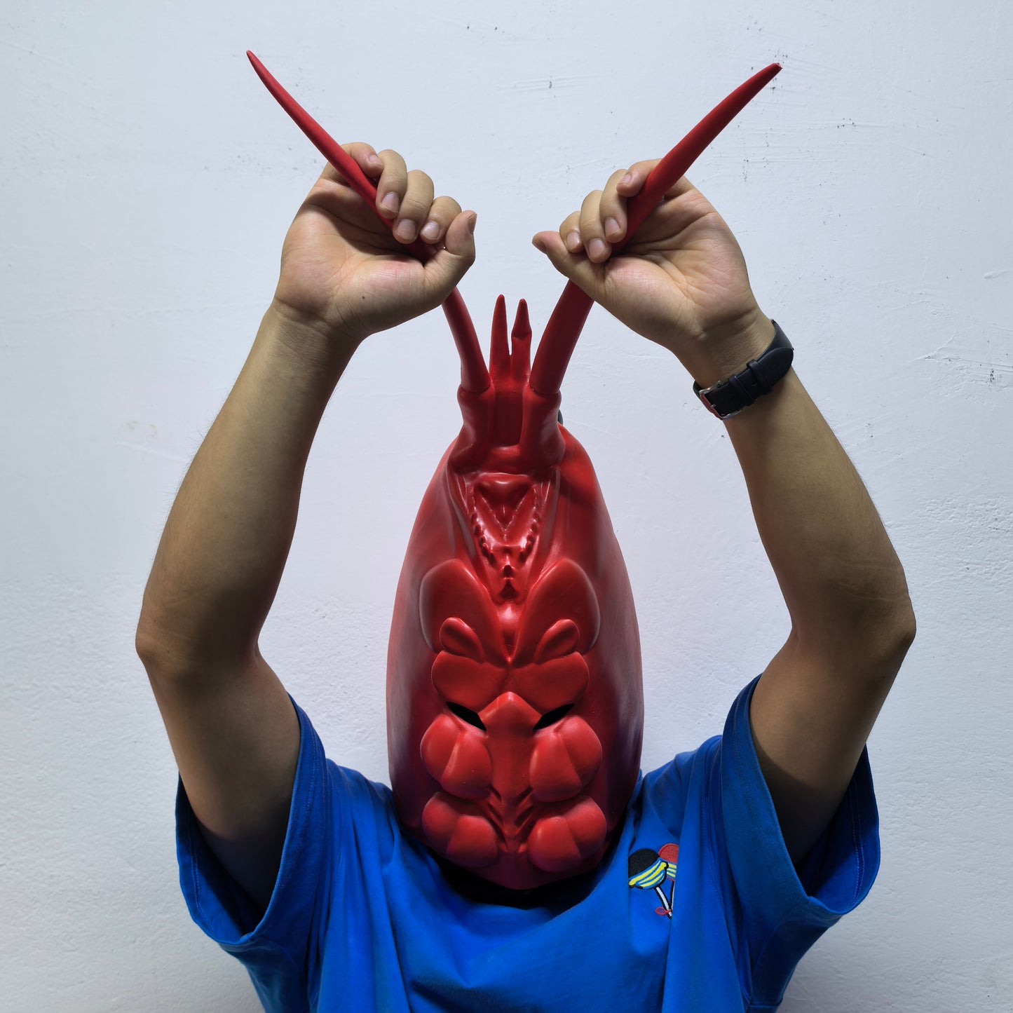 Adult Full Head Rubber Lobster Mask Crawfish Funny Party Cosplay Accessory Animal Mask for Grown-ups