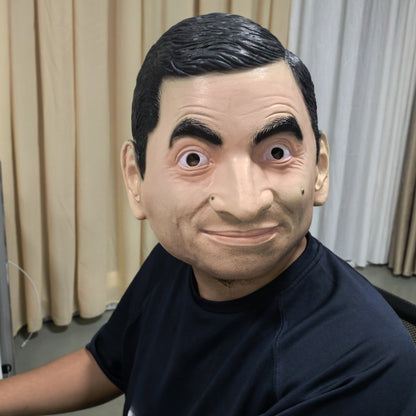 Unisex Mr Bean Cosplay Rubber Face Mask Streetwear Style Fashion Cover with Funny Human Design for Festivals And Parties