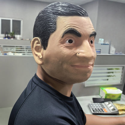 Unisex Mr Bean Cosplay Rubber Face Mask Streetwear Style Fashion Cover with Funny Human Design for Festivals And Parties
